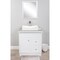 Novatto Porcelain Vessel Sink Combo with Brushed Nickel Faucet, Drain and Sealer NSFC-01141136BN - alternate 2